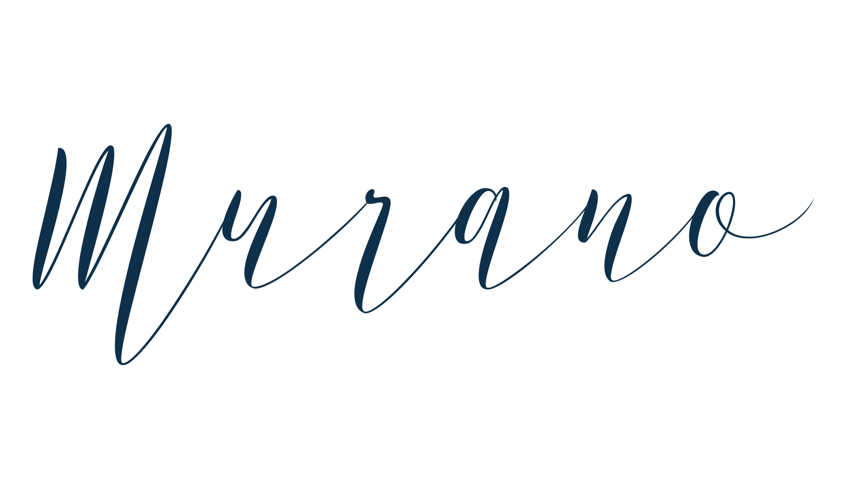 Murano, script calligraphy fancy decorative font preview
