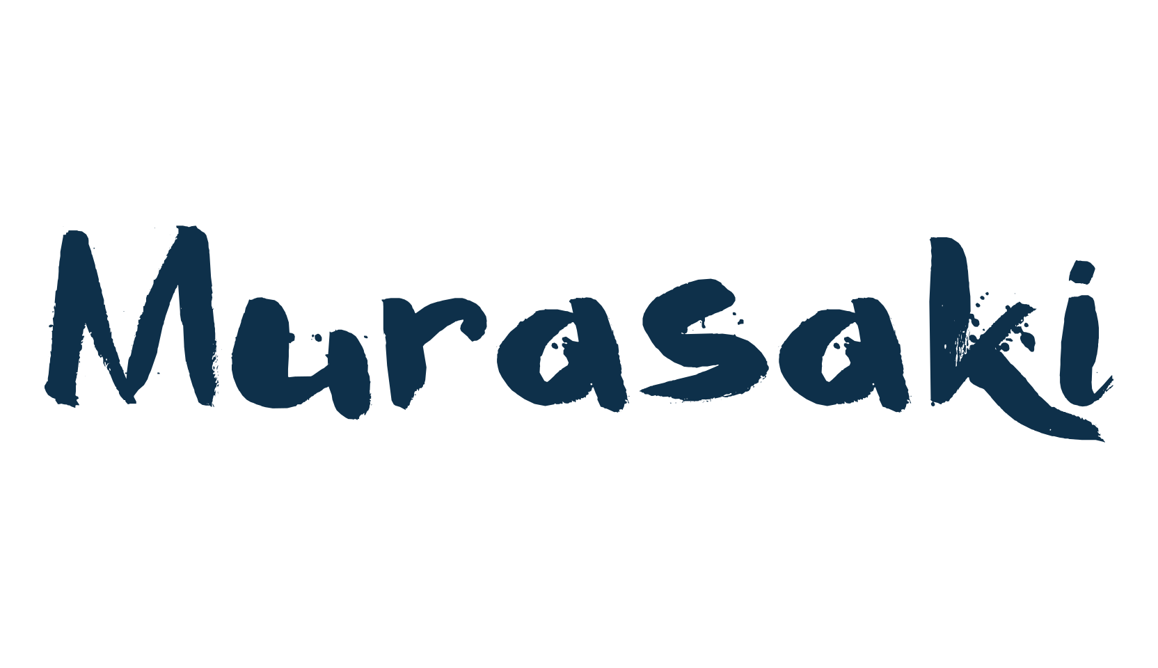 Murasaki, script brush fancy decorative calligraphy font preview