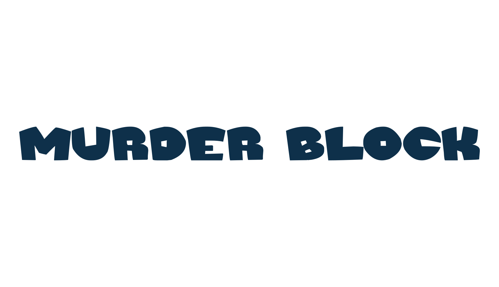 Murder Block, cartoon font preview