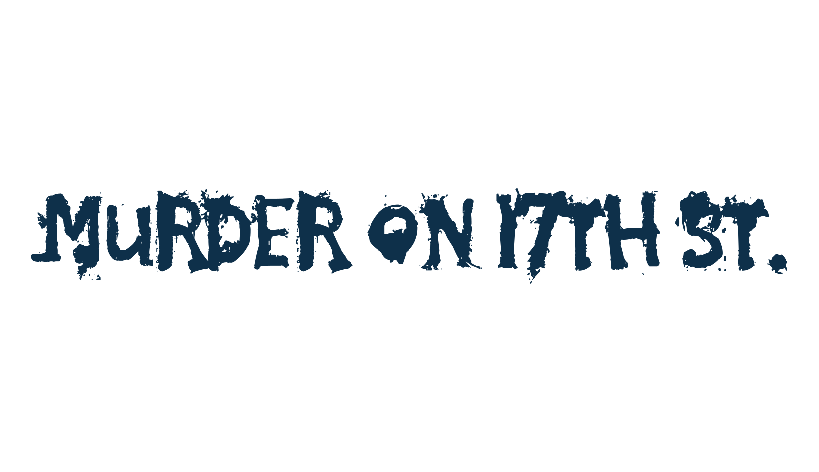 Murder on 17th St., holiday halloween fancy decorative horror font preview