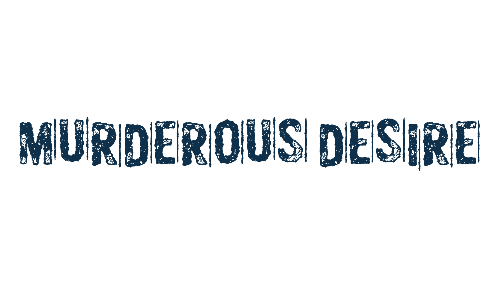Murderous Desire, fancy destroy decorative font preview