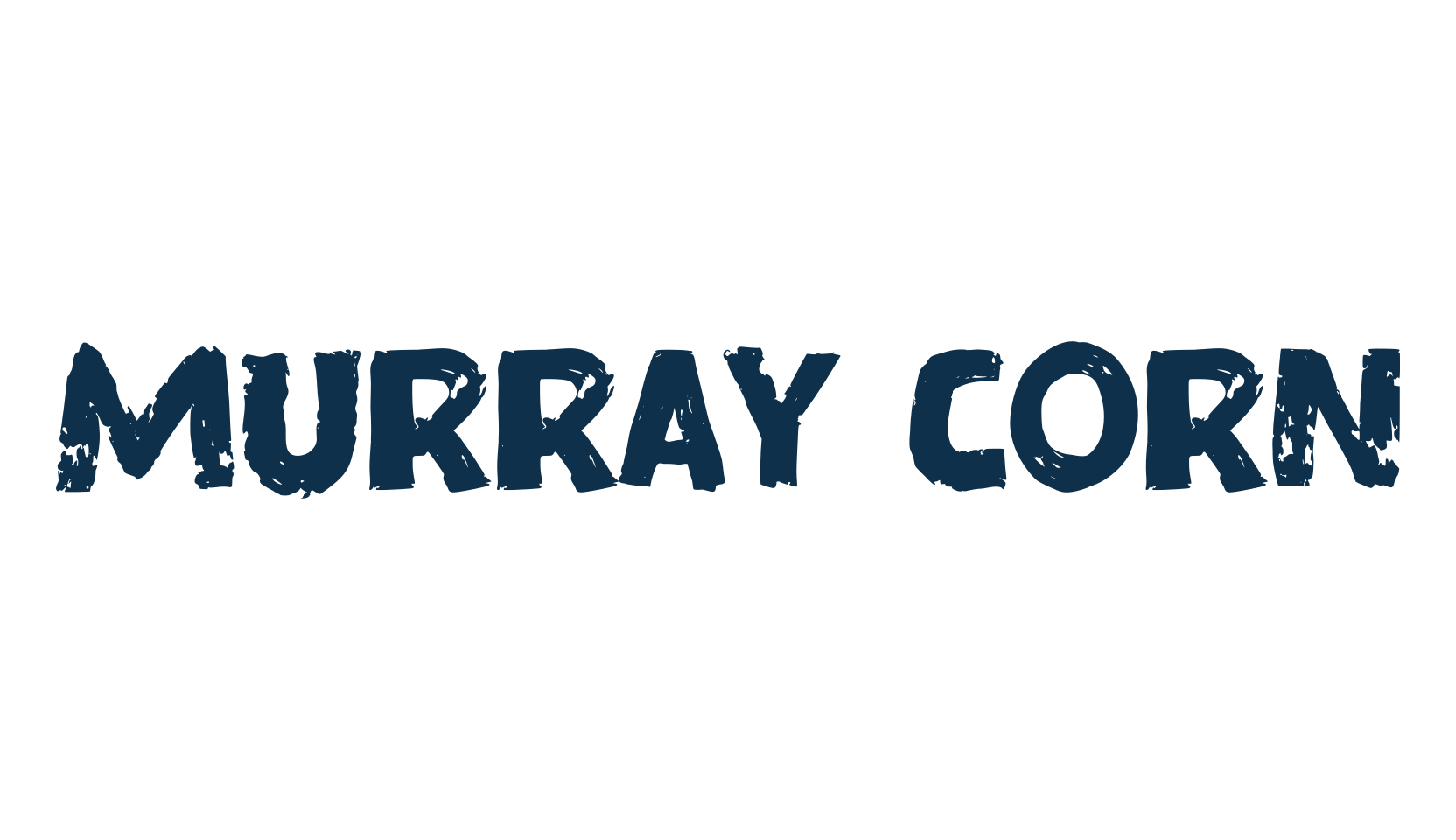 Murray Corn, eroded font preview