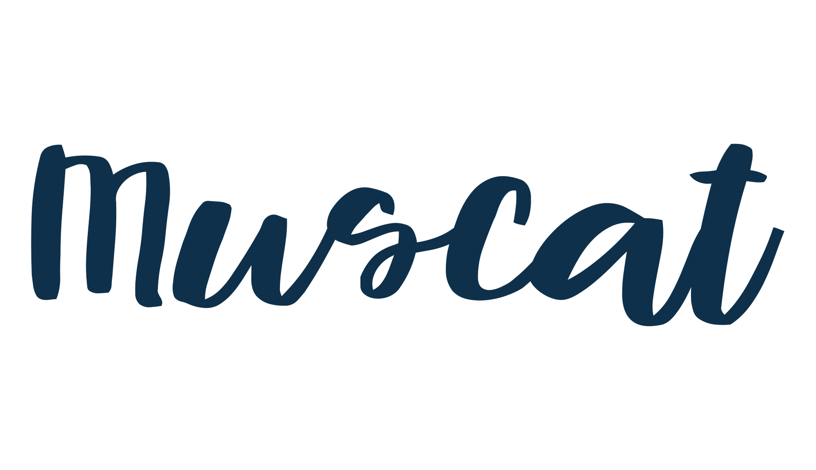 Muscat (muscat), brush font preview