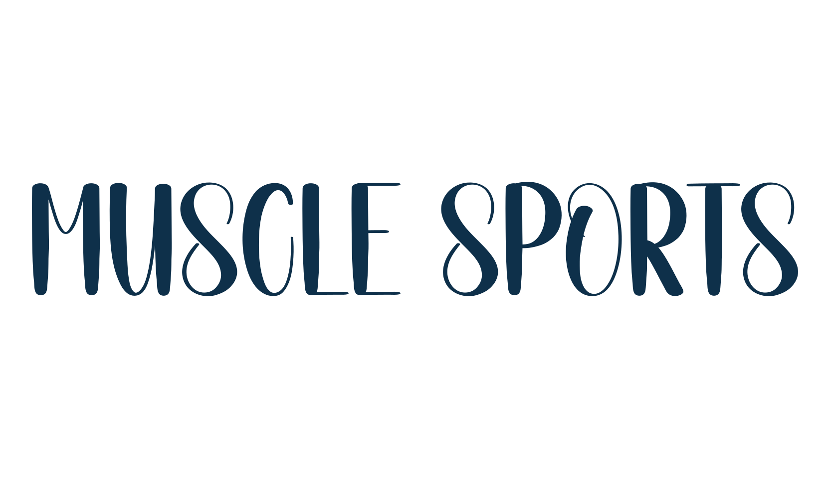 Muscle Sports, fancy various decorative script calligraphy font preview