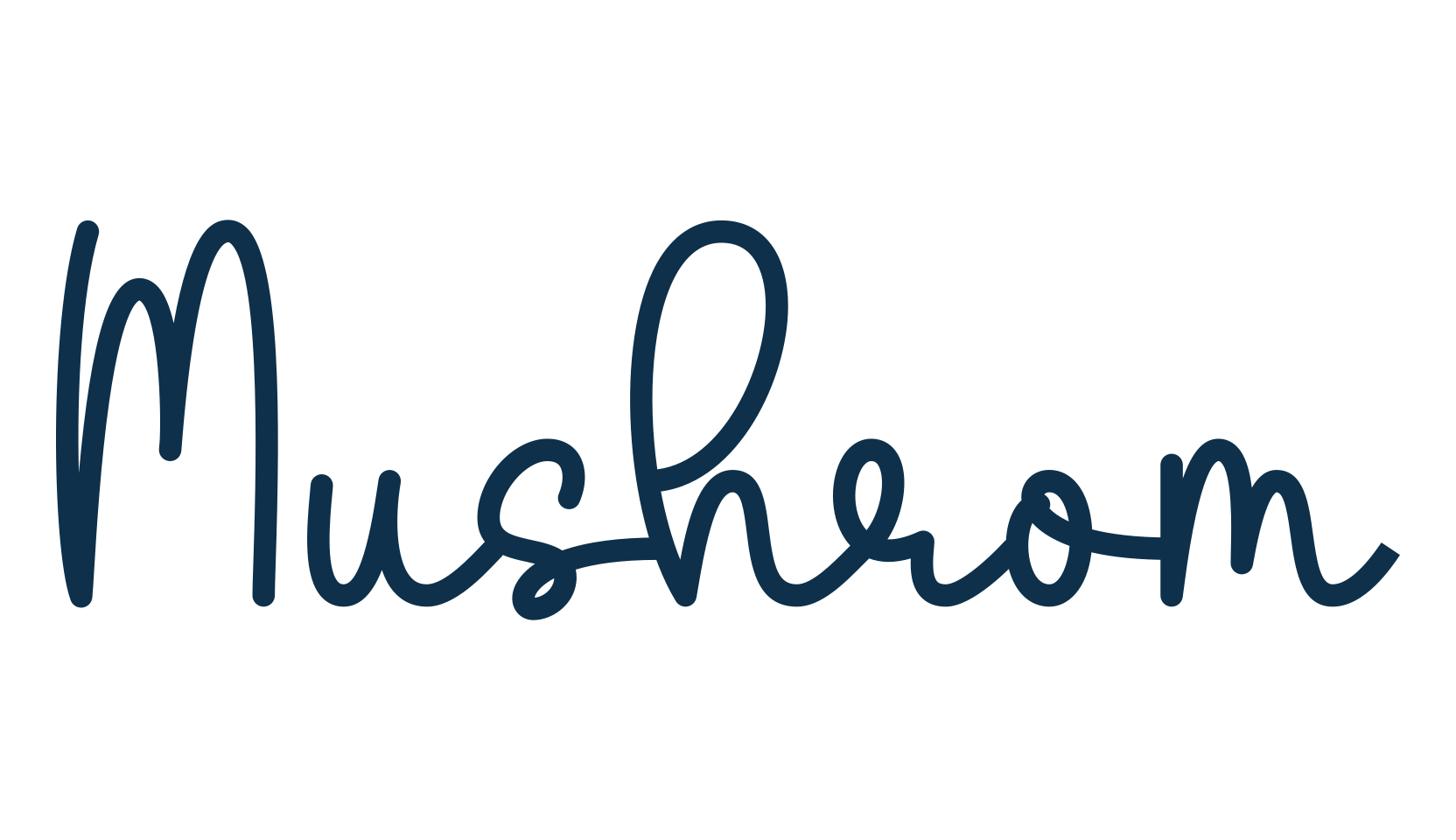 Mushrom, script handwritten fancy decorative calligraphy font preview
