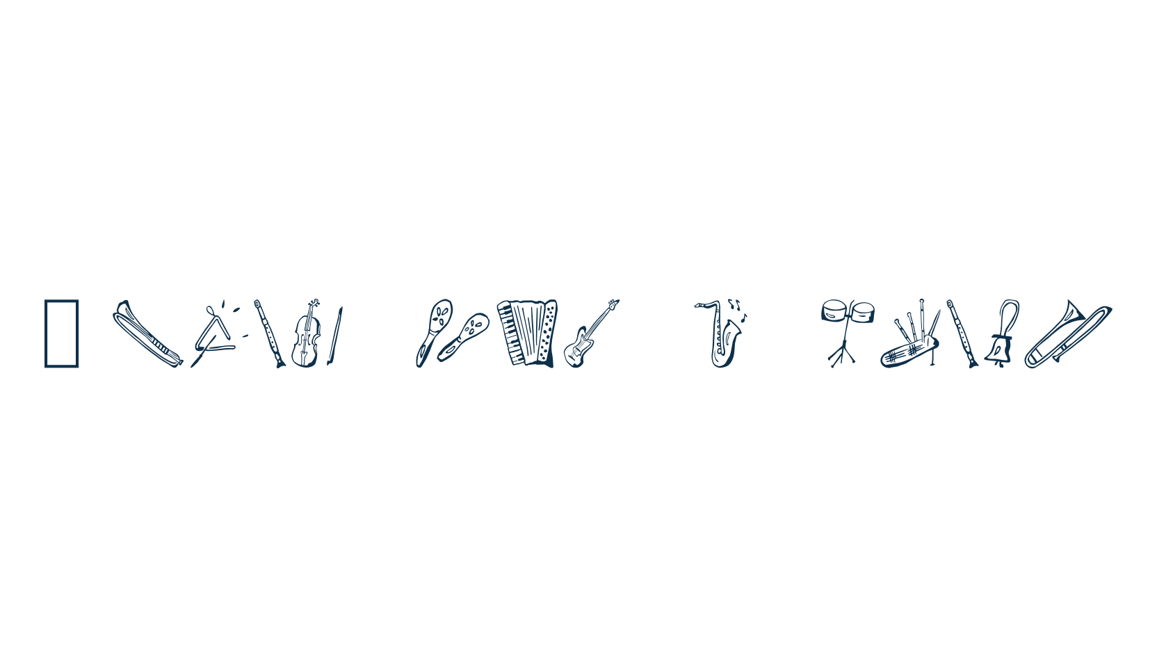Music for a while, display market font preview