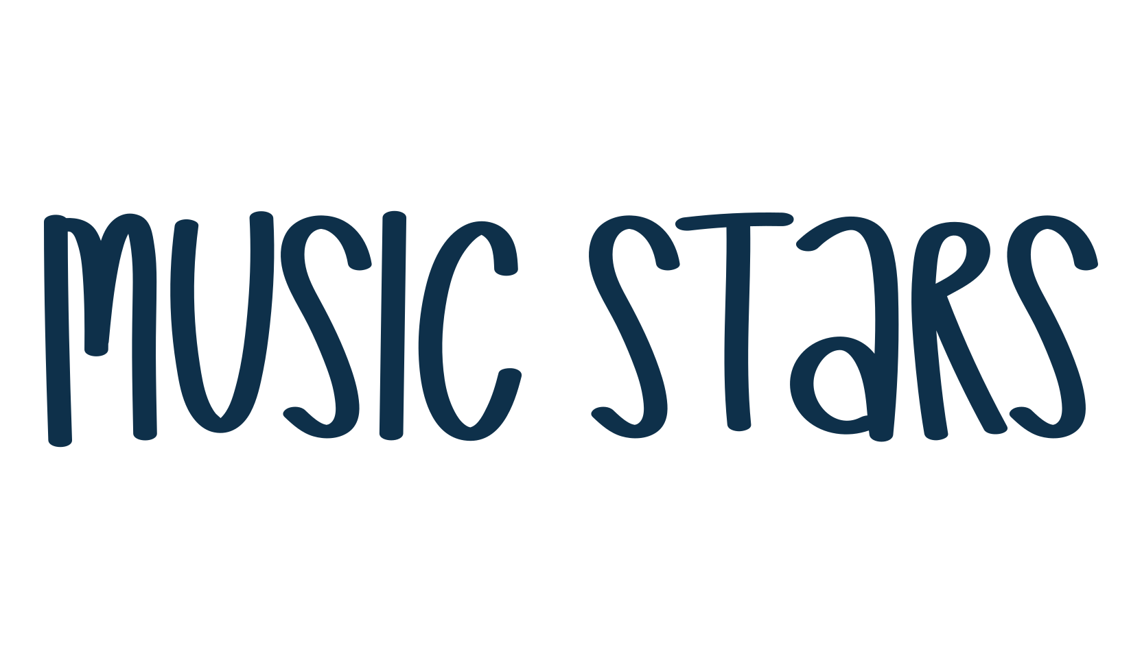 Music Stars, script handwritten fancy decorative calligraphy font preview