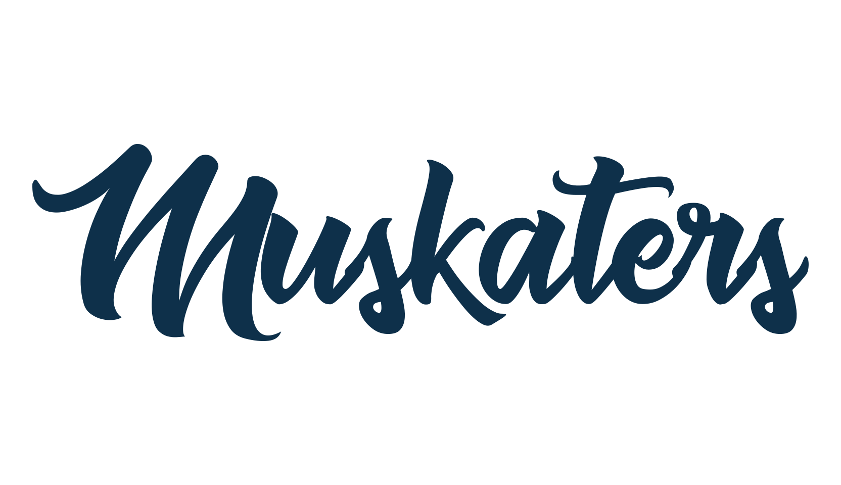Muskaters, handwriting font preview