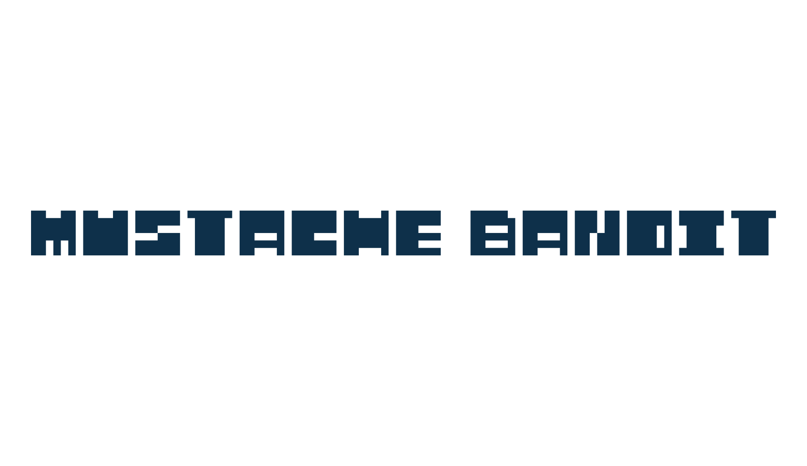 Mustache Bandit, square font preview