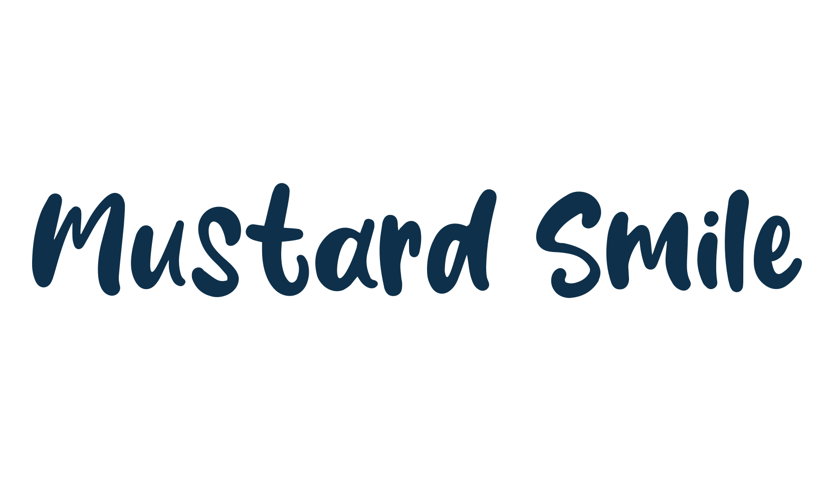 Mustard Smile, fancy cartoon decorative font preview
