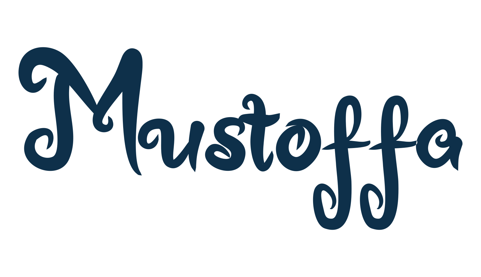 Mustoffa, fancy curly decorative font preview