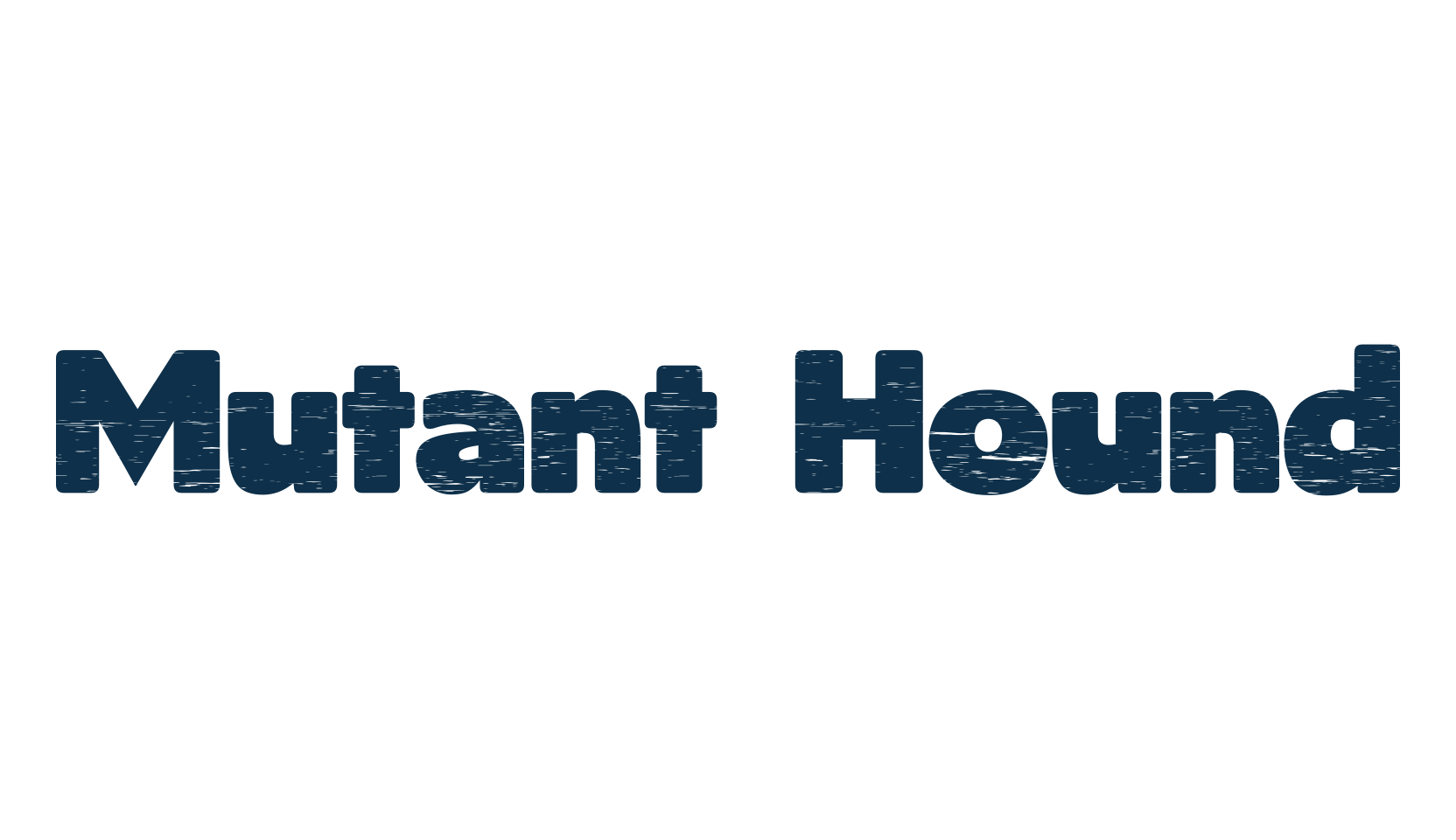 Mutant Hound, fancy eroded decorative font preview