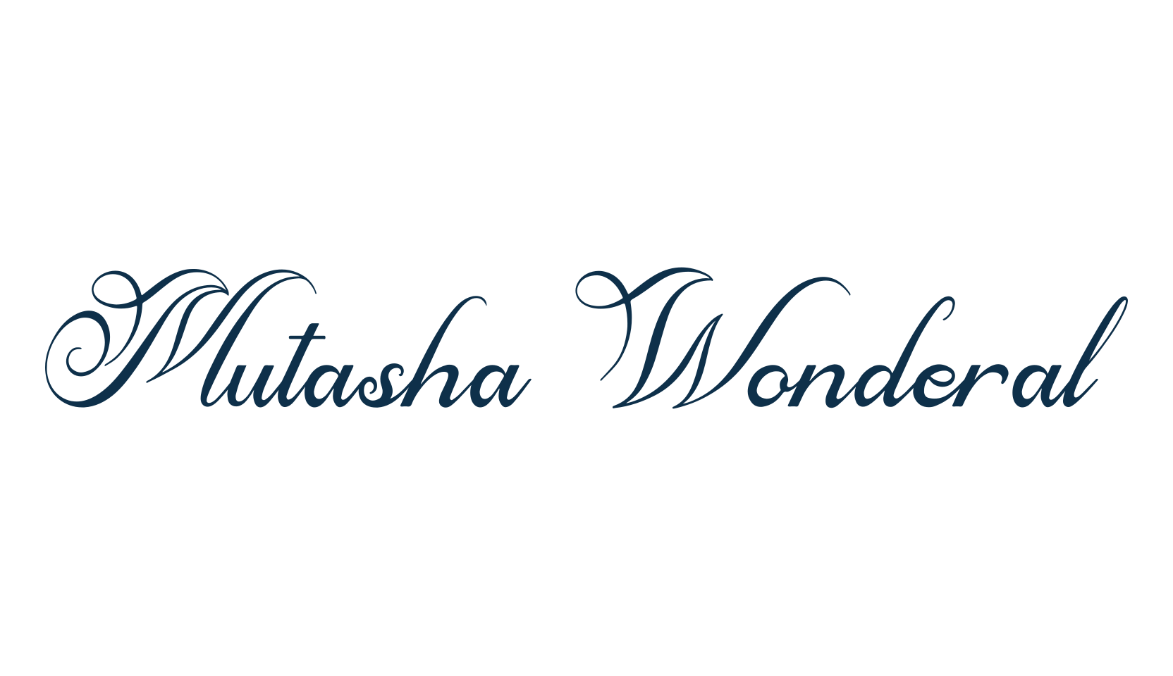 Mutasha Wonderal, calligraphy font preview