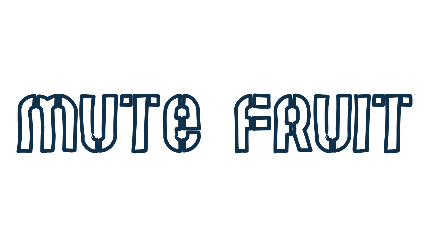 Mute Fruit, stencil, army font preview