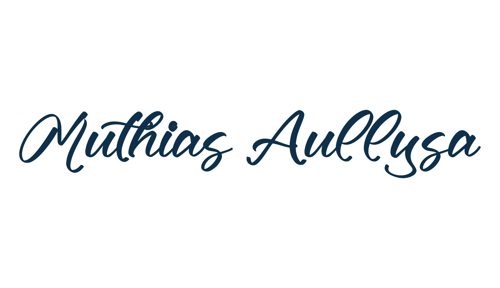 Muthias Aullysa, handwriting font preview