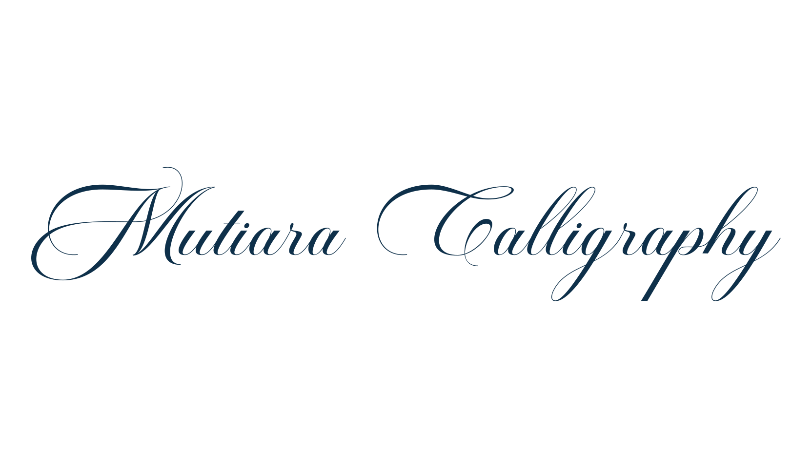 Mutiara Calligraphy, script calligraphy fancy decorative font preview