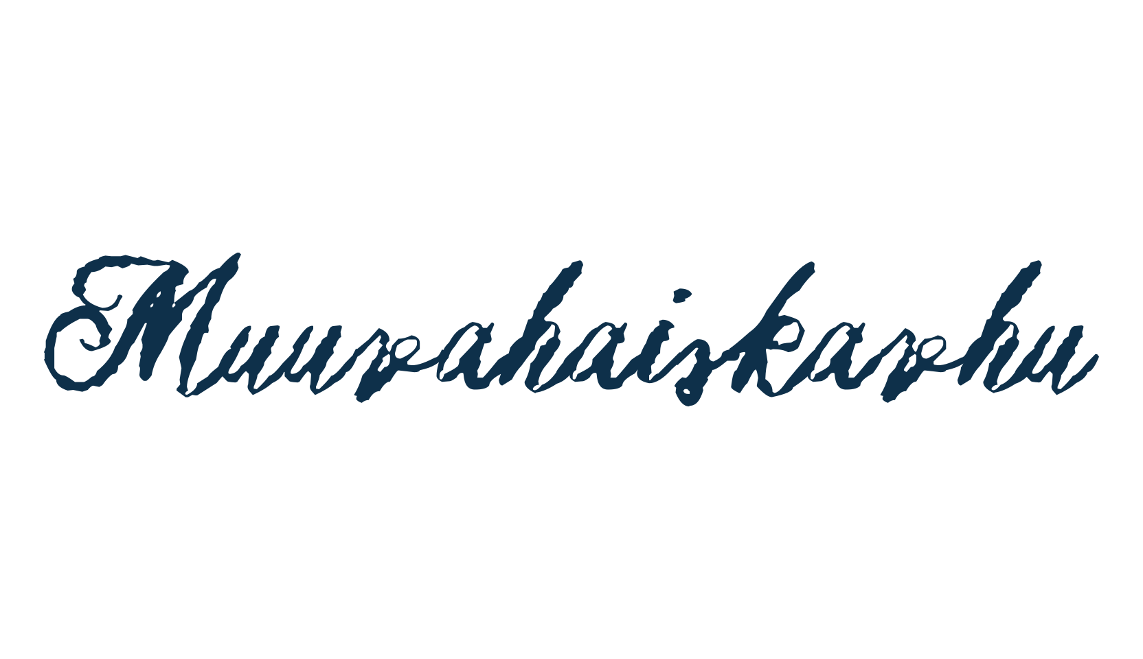 Muurahaiskarhu, script handwritten fancy decorative calligraphy font preview