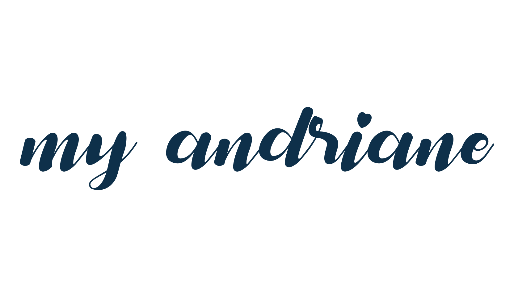 My Andriane, script brush fancy decorative calligraphy font preview