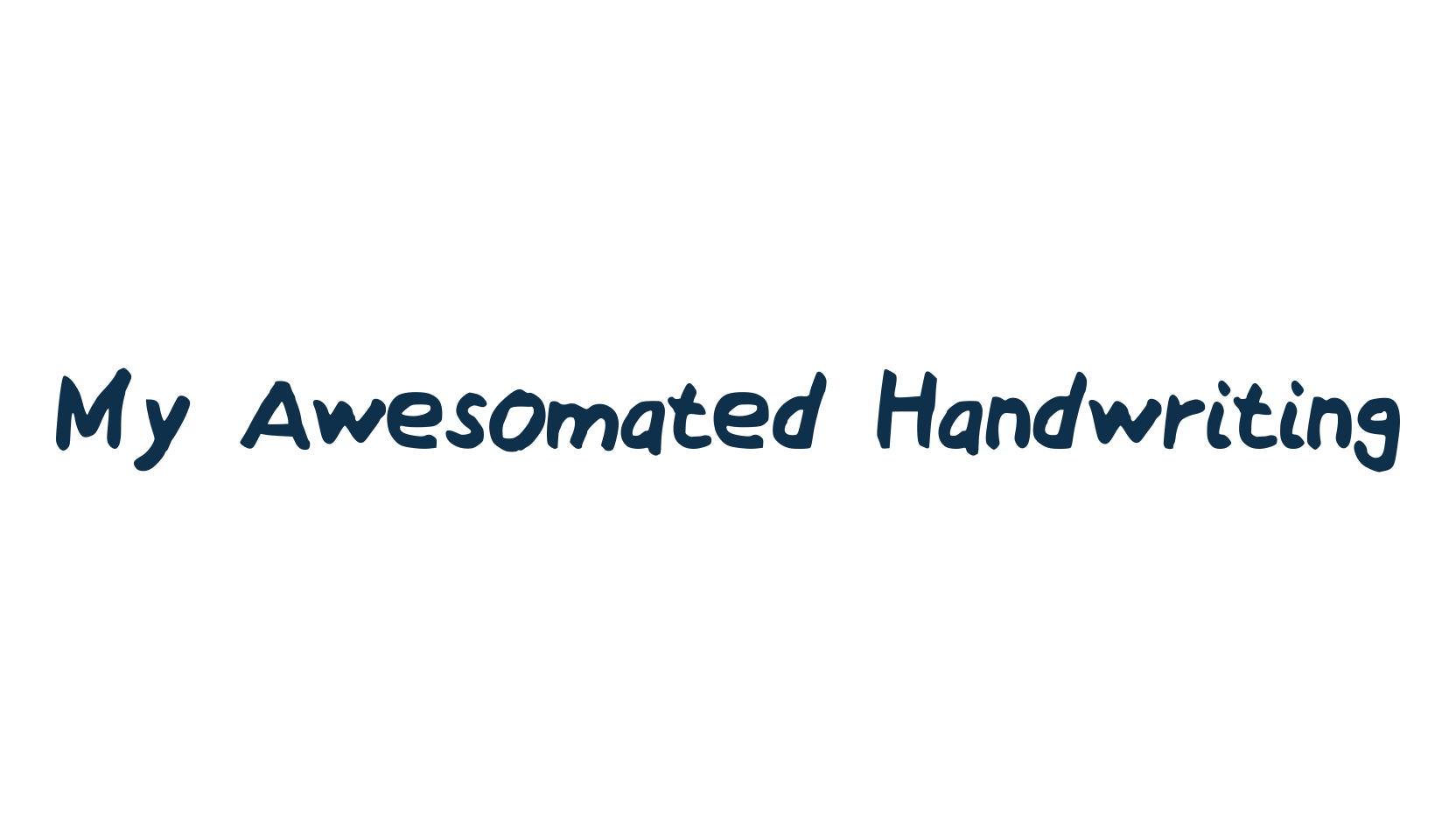 My Awesomated Handwriting, script handwritten fancy decorative calligraphy font preview