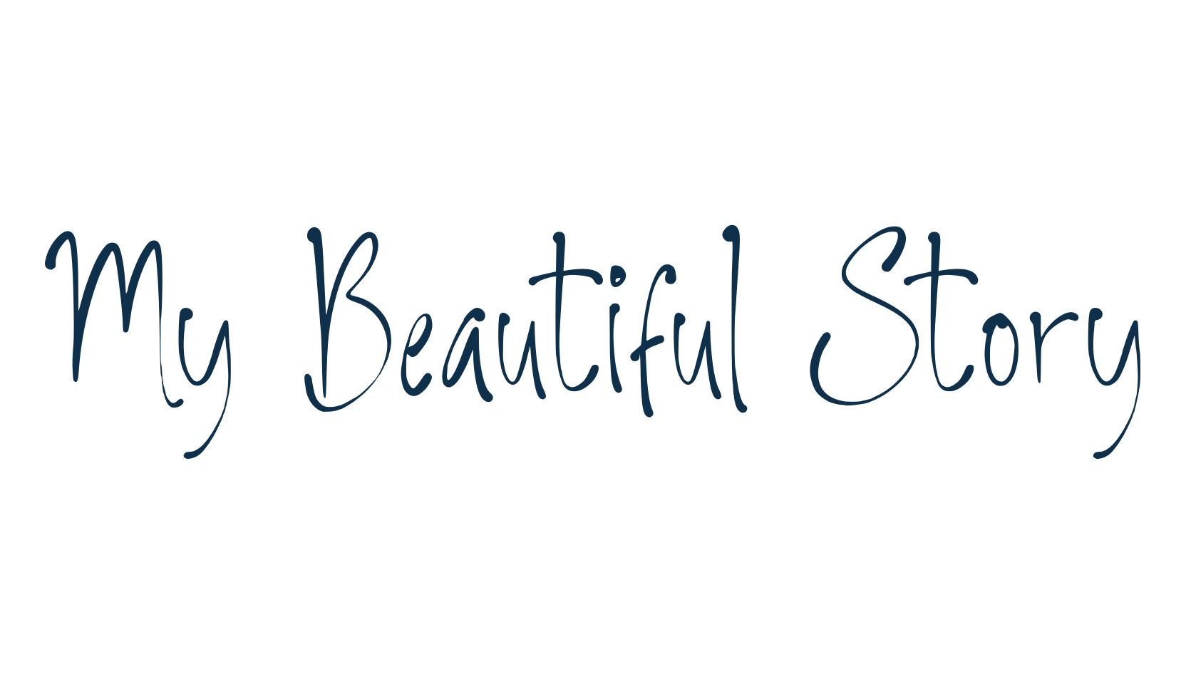 My Beautiful Story, script handwritten fancy decorative calligraphy font preview