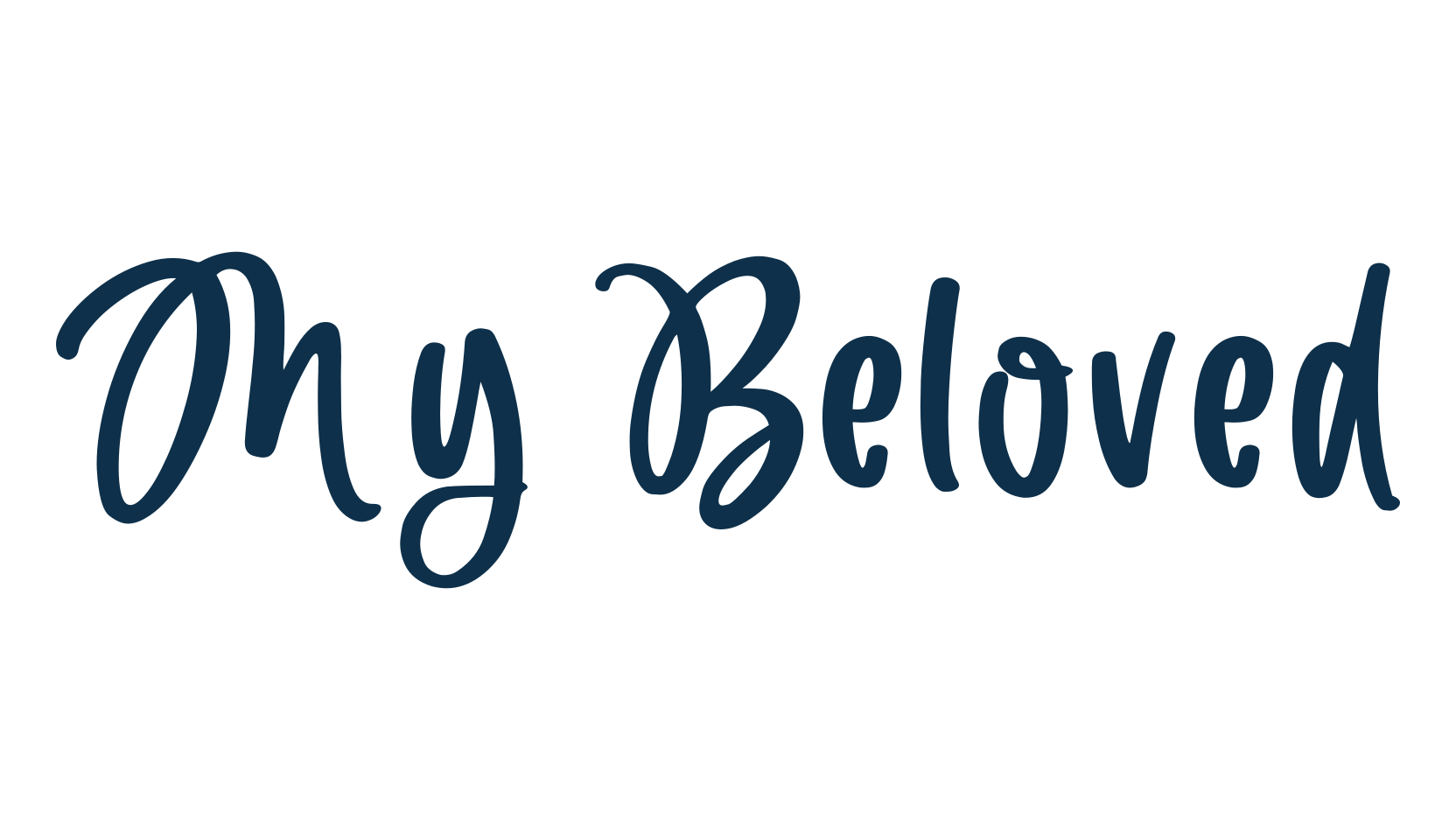 My Beloved, fancy various decorative script calligraphy font preview