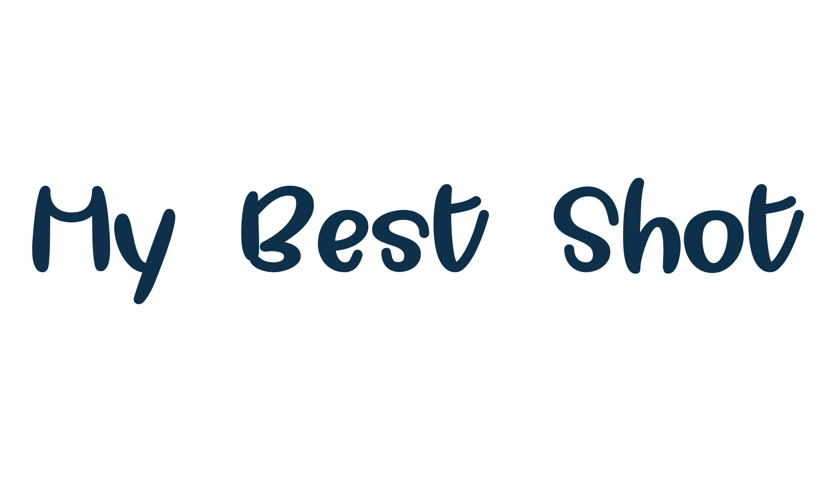 My Best Shot, fancy various decorative script calligraphy font preview