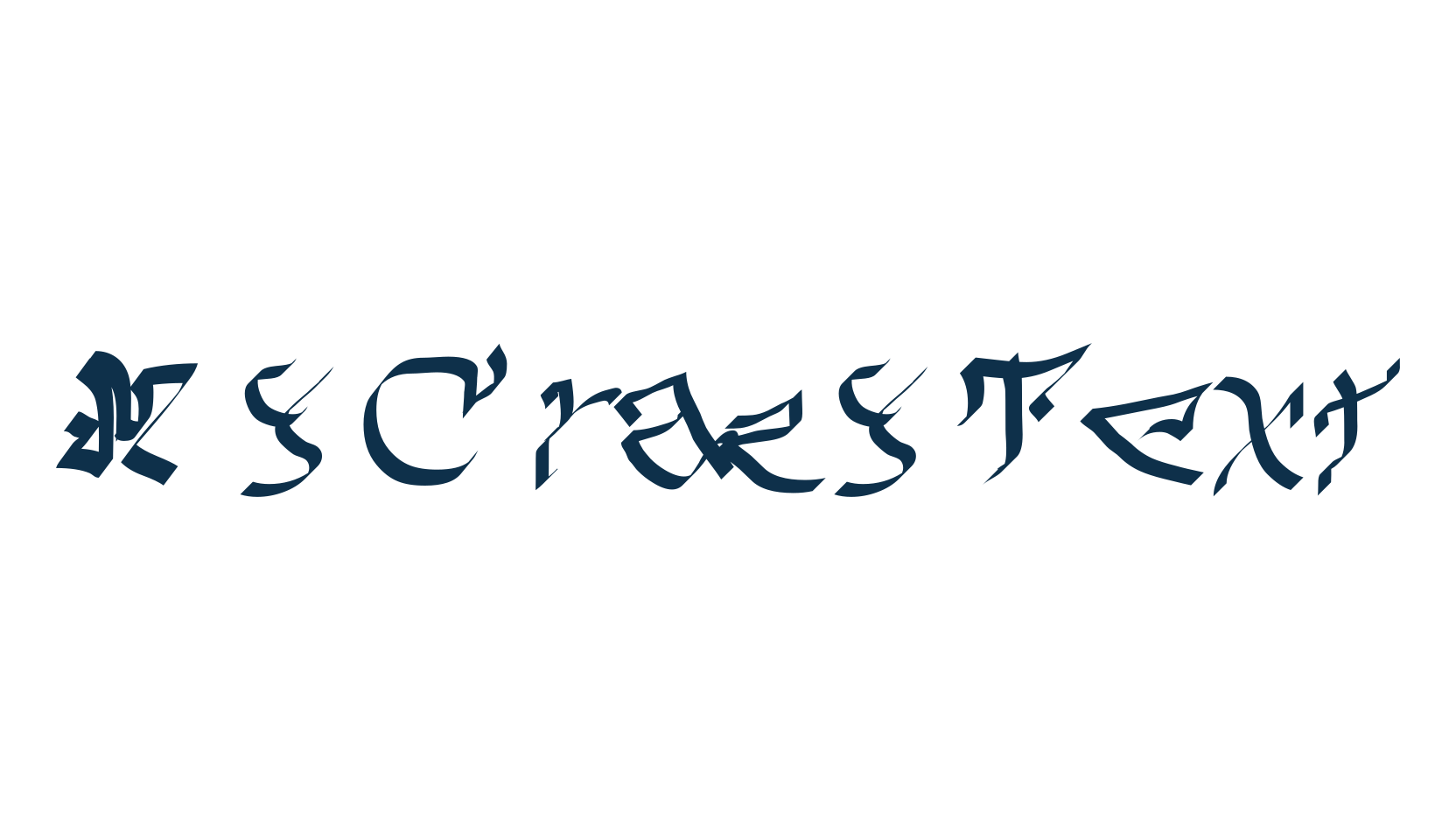 My Crazy Text, script graffiti fancy decorative calligraphy font preview