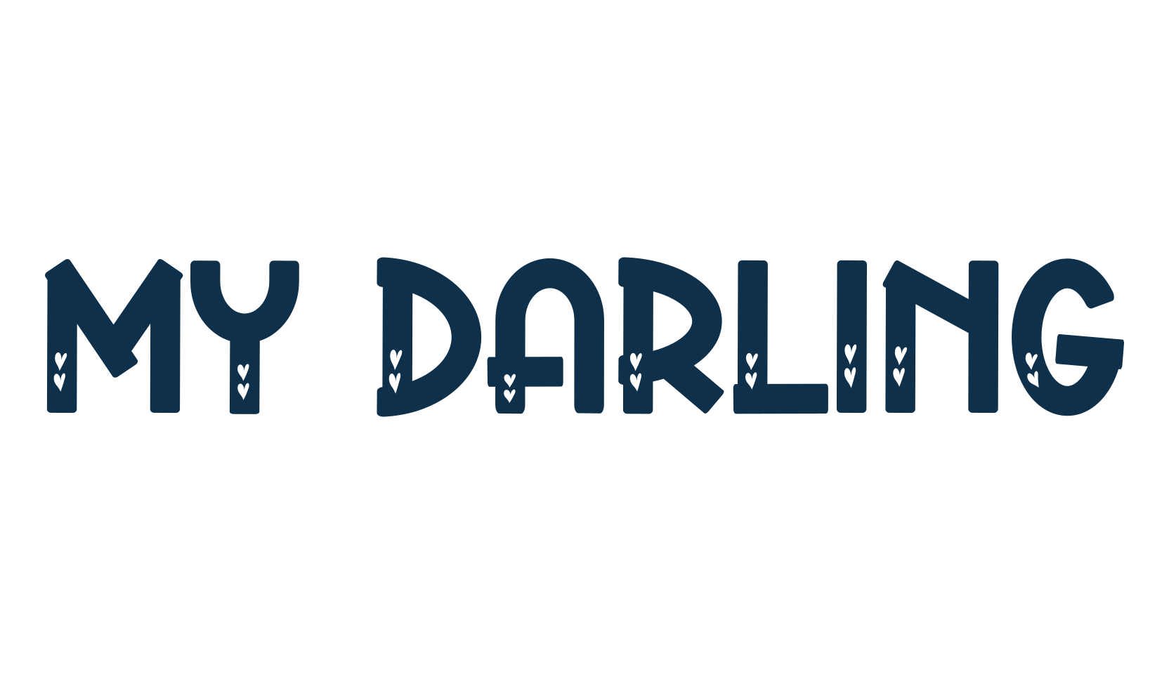My Darling (my-darling-2), display market font preview