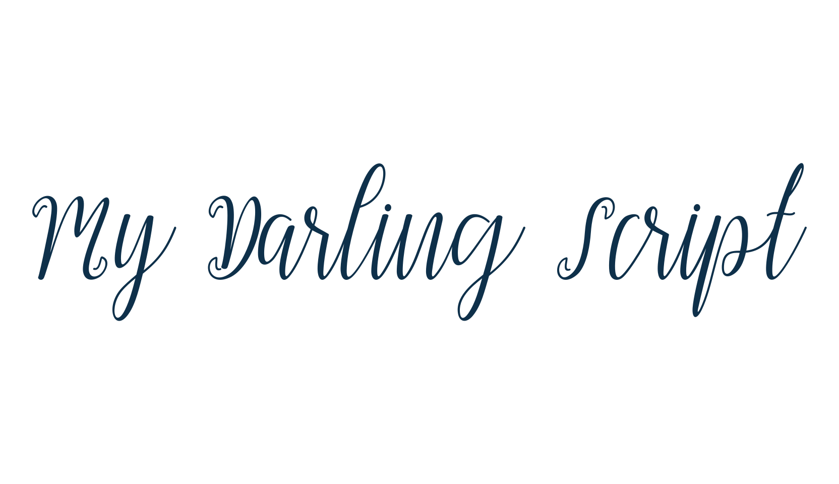 My Darling Script, script calligraphy fancy decorative font preview