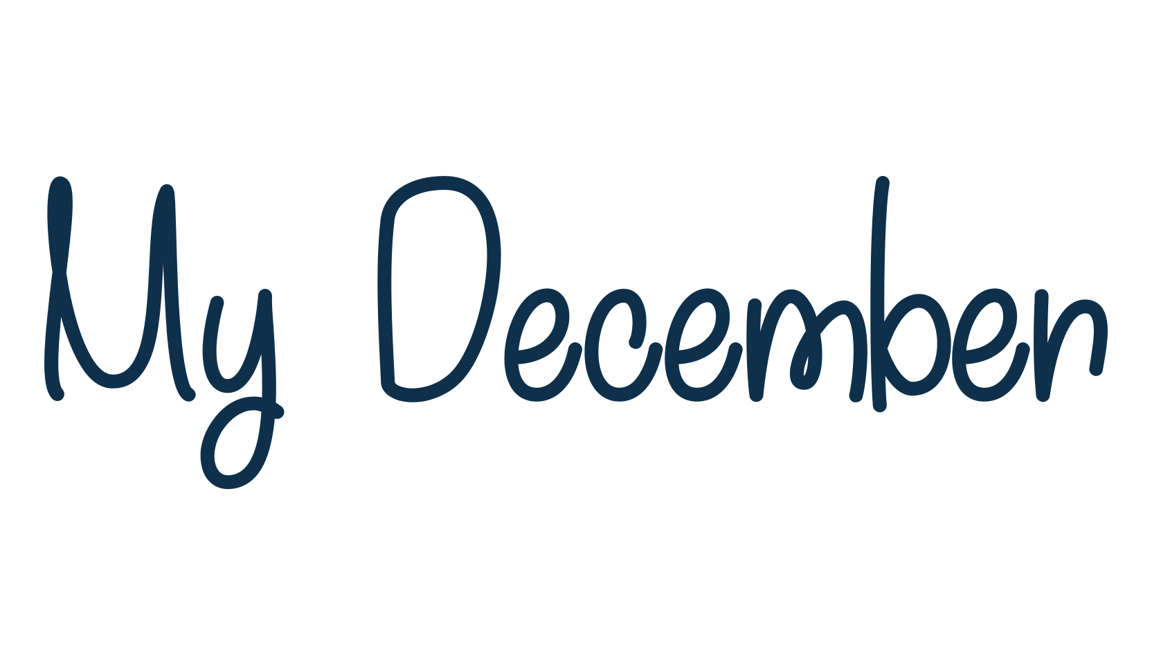 My December, script handwritten fancy decorative calligraphy font preview