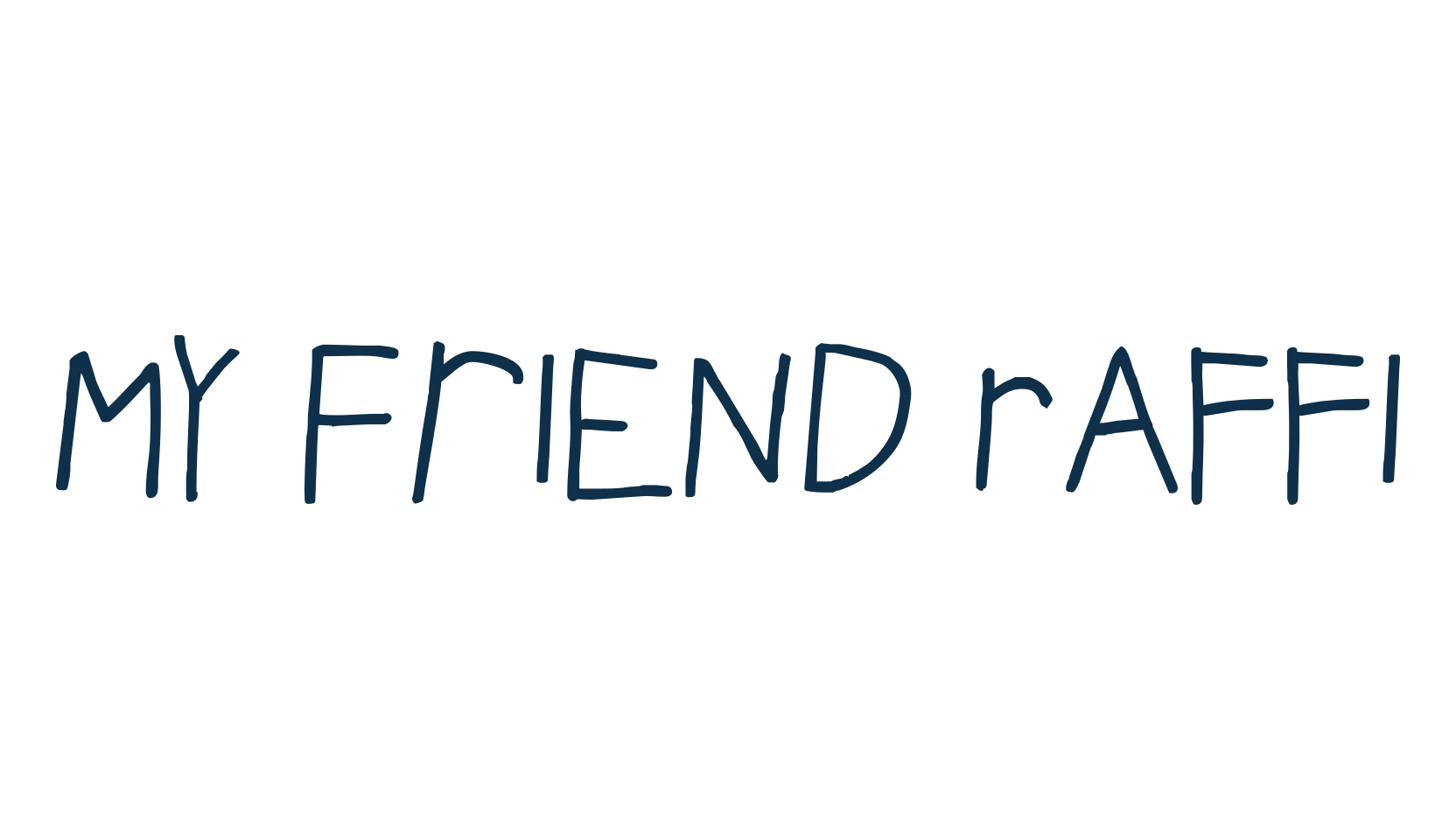 My Friend Raffi, script handwritten fancy decorative calligraphy font preview