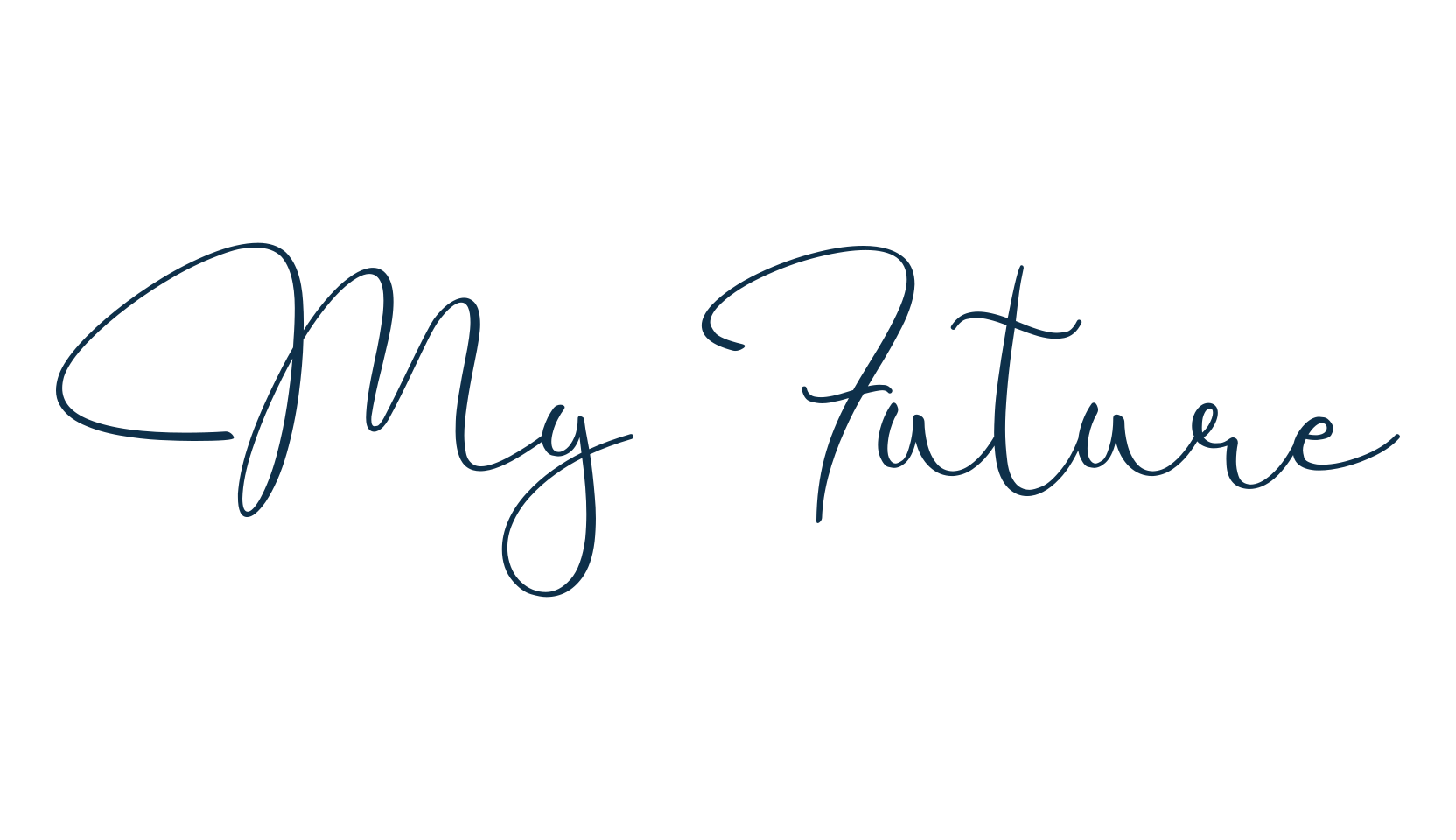 My Future, handwriting font preview