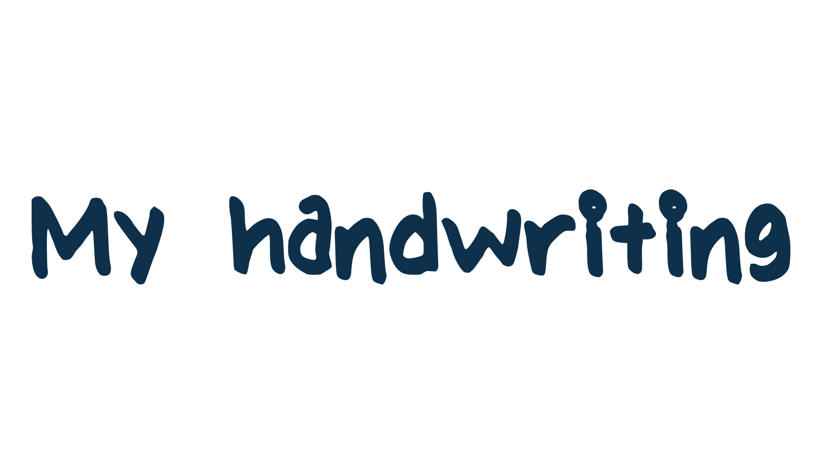 My handwriting, script handwritten fancy decorative calligraphy font preview