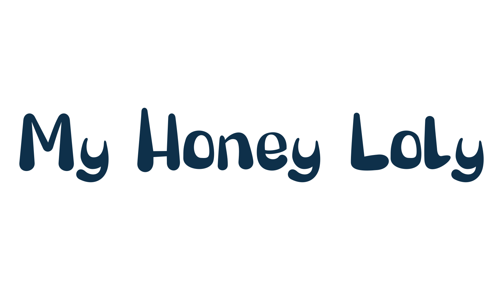 My Honey Loly, fancy cartoon decorative font preview