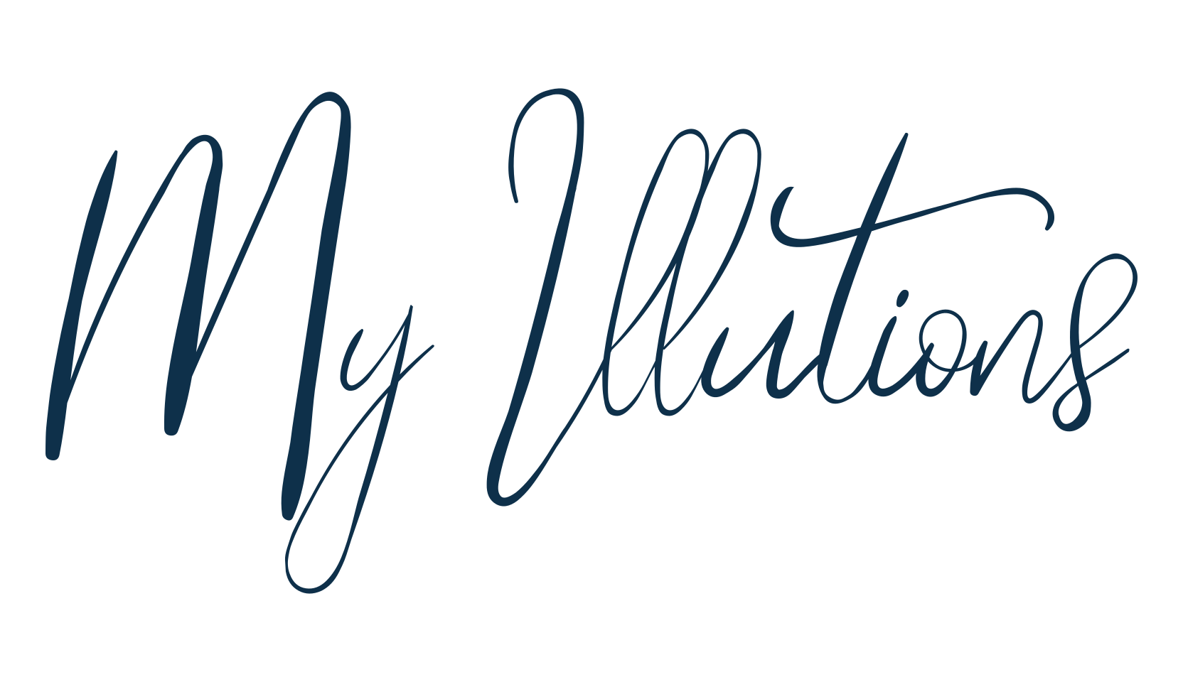 My Illutions, calligraphy font preview