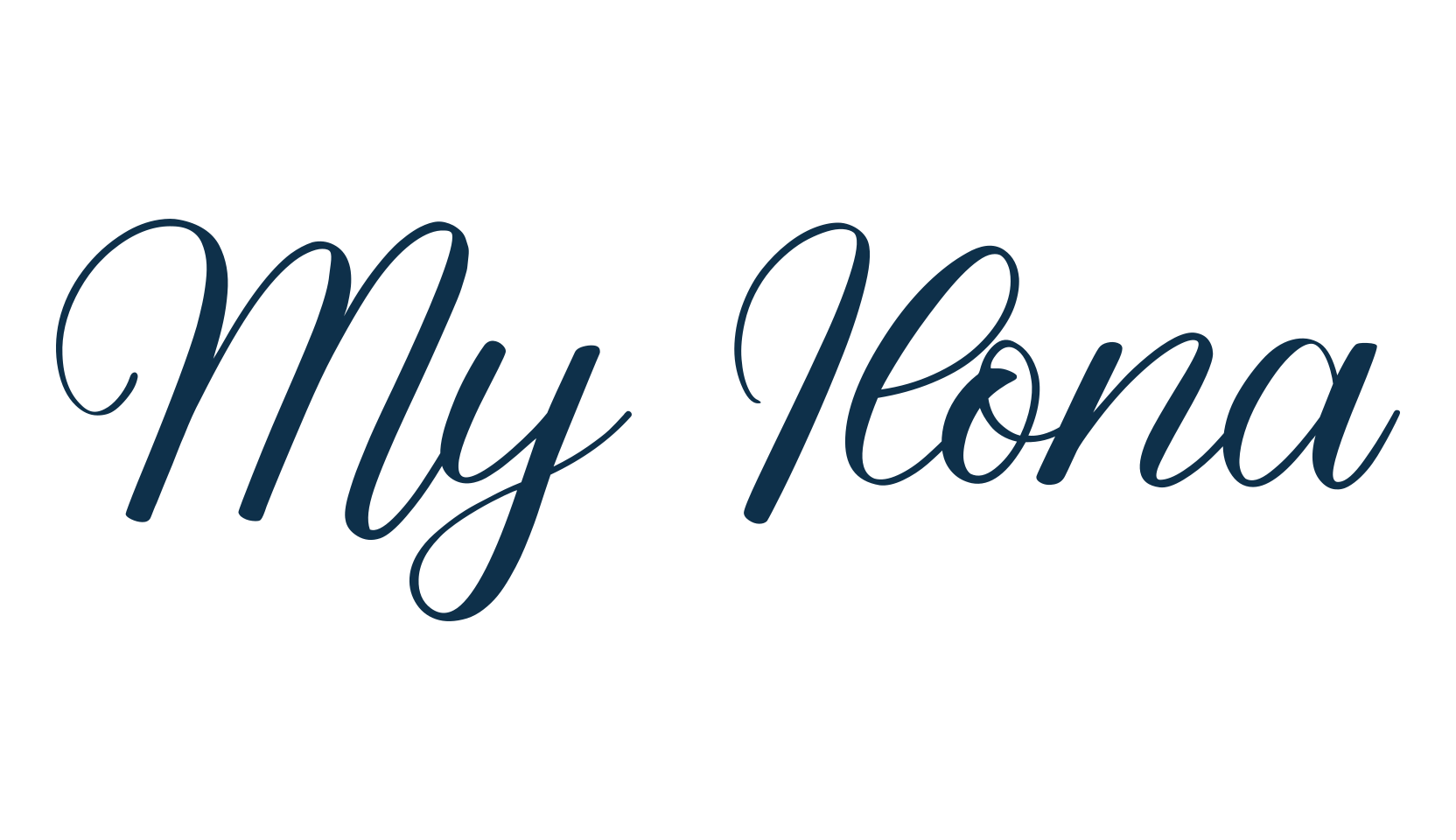 My Ilona, calligraphy font preview