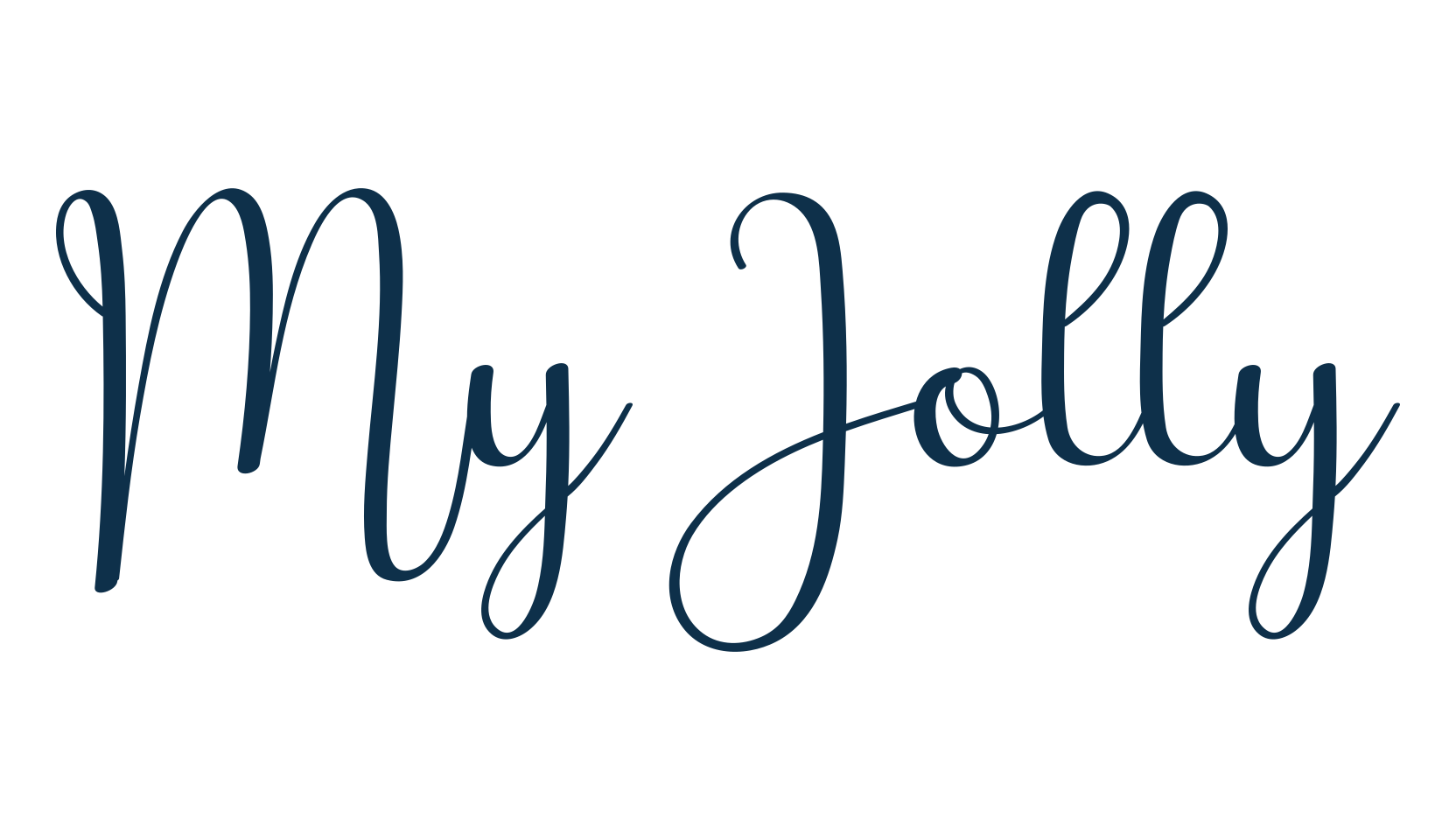 My Jolly, calligraphy font preview