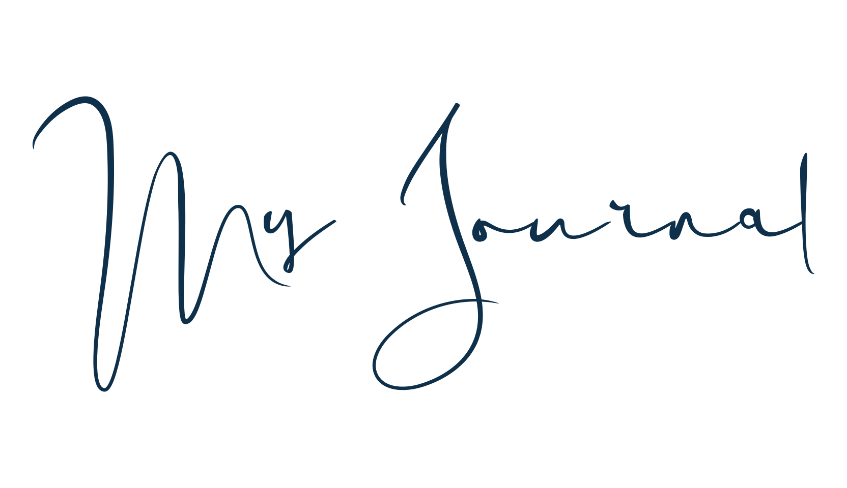 My Journal, handwriting font preview