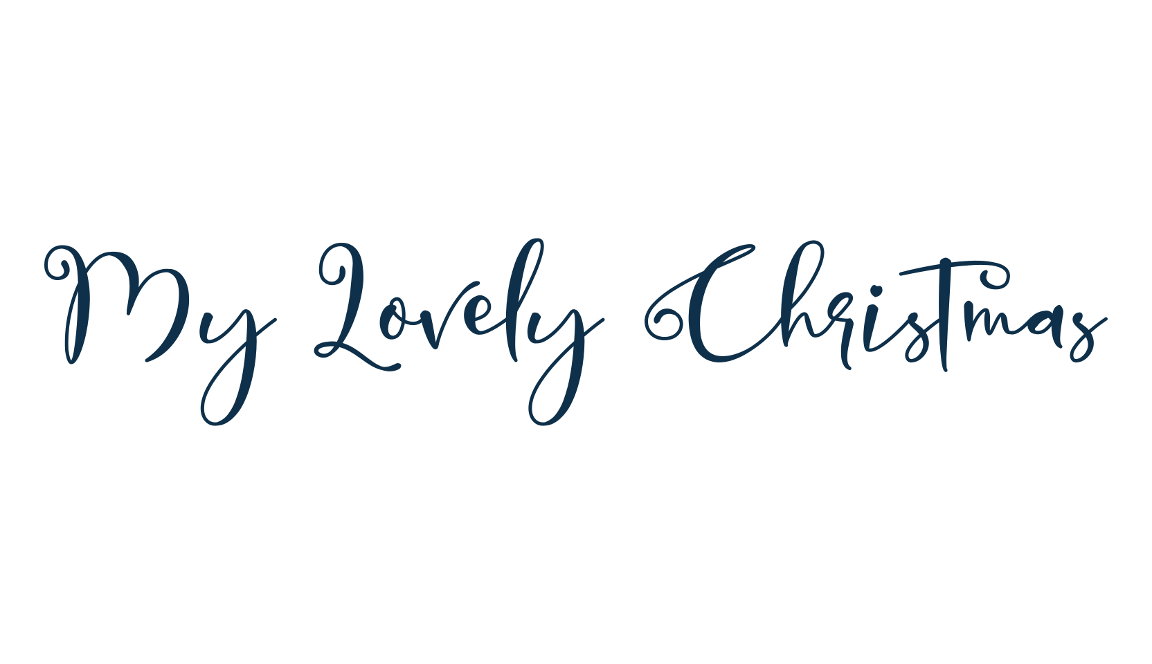 My Lovely Christmas, script calligraphy fancy decorative font preview