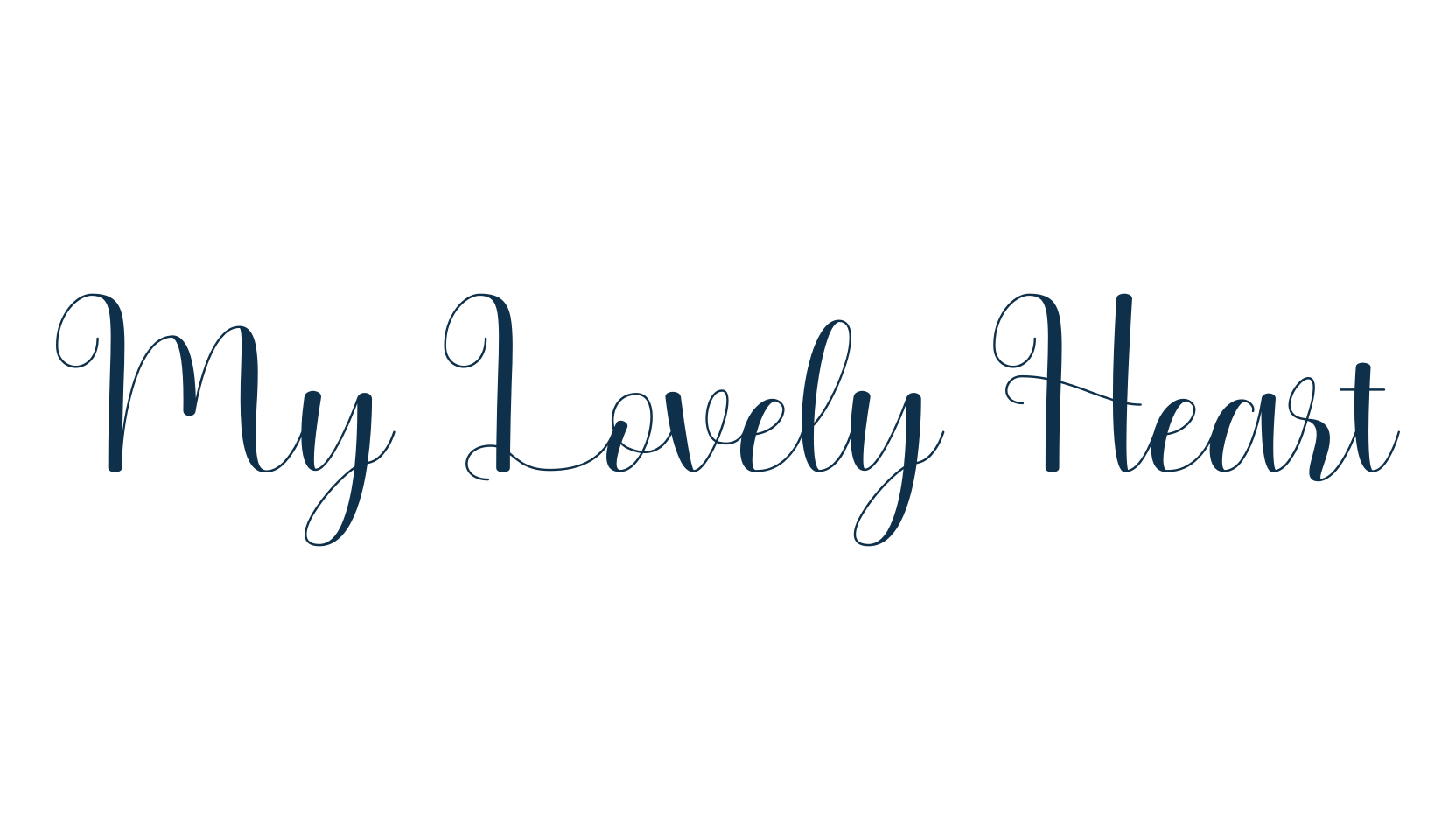 My Lovely Heart, script calligraphy fancy decorative font preview