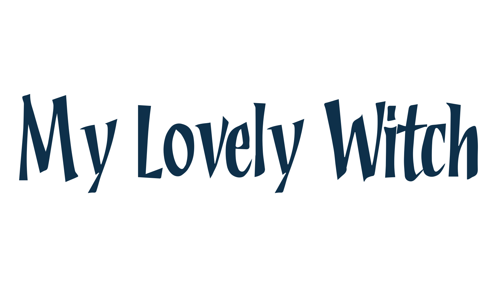 My Lovely Witch, fancy decorative font preview