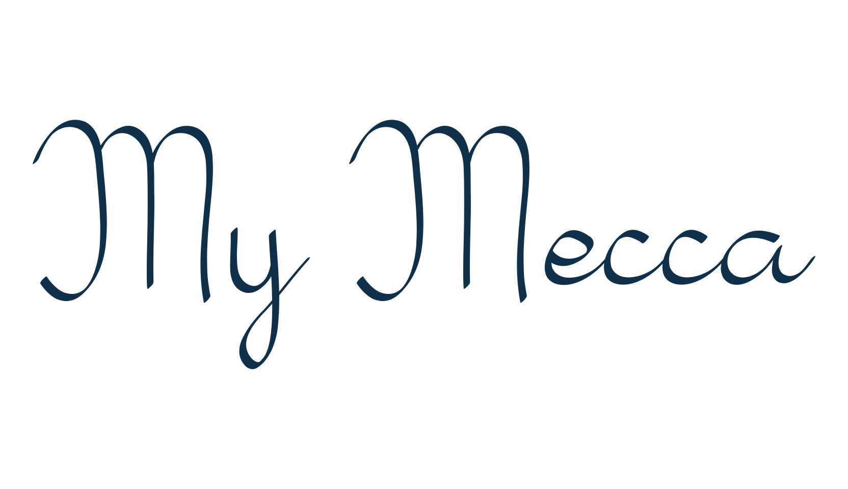 My Mecca, script calligraphy fancy decorative font preview