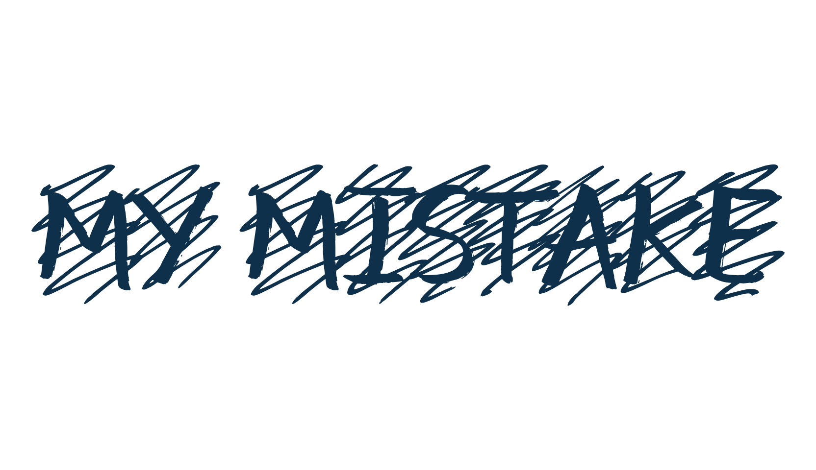 My Mistake, trash font preview