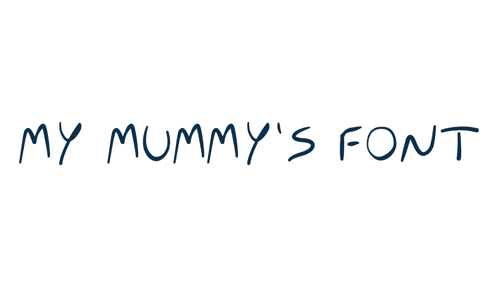My Mummy's Font, script handwritten fancy decorative calligraphy font preview