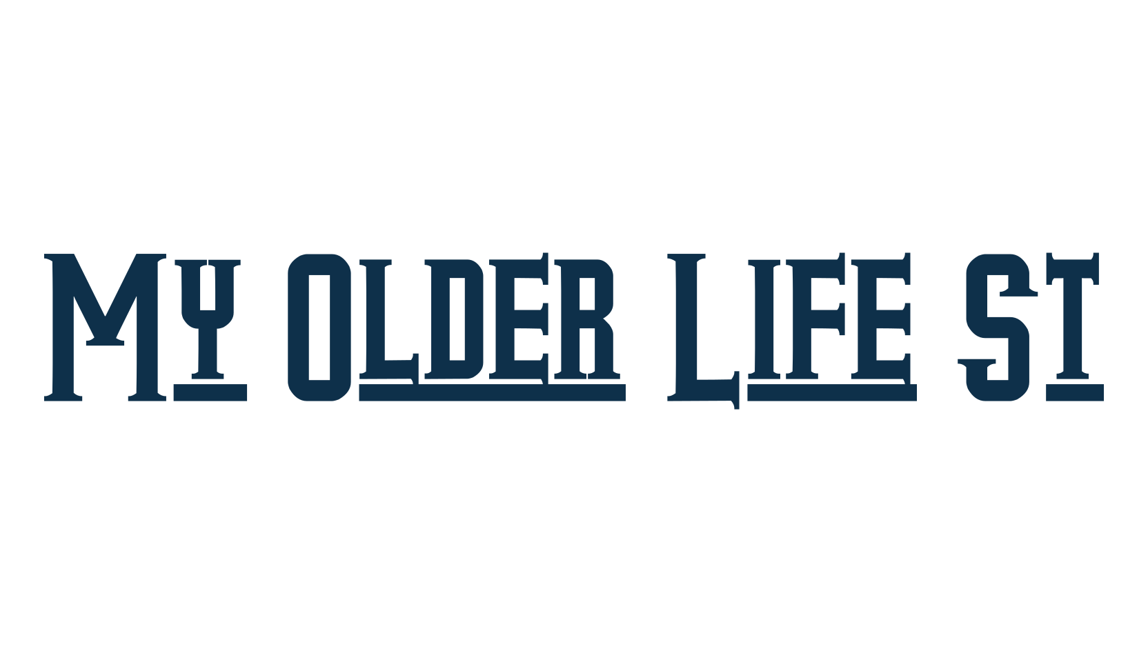 My Older Life St, fancy retro decorative font preview