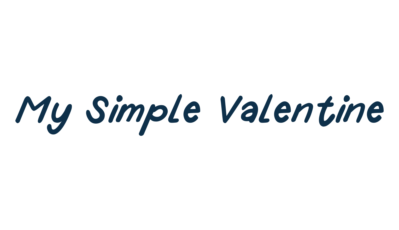 My Simple Valentine, fancy decorative font preview