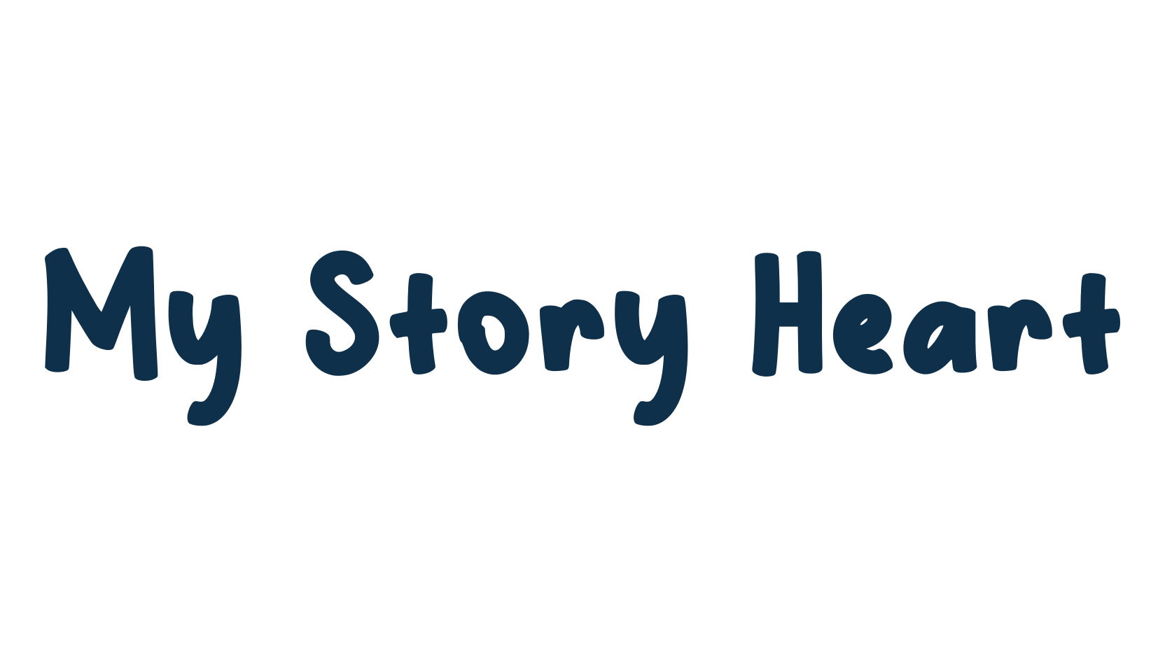 My Story Heart, fancy cartoon decorative font preview