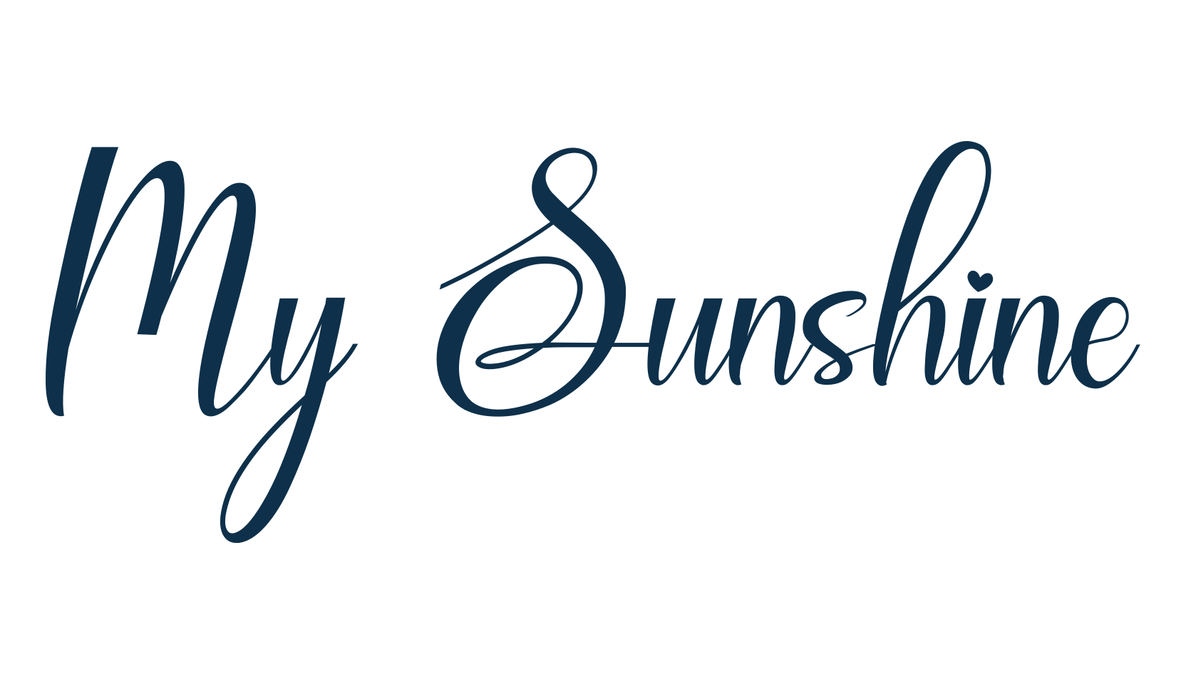 My Sunshine, script calligraphy fancy decorative font preview