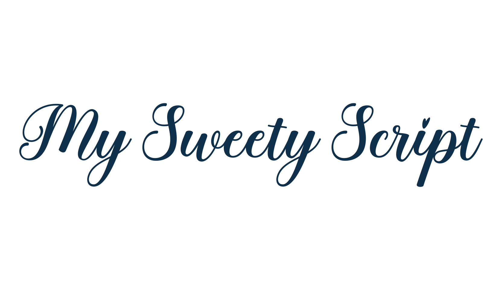 My Sweety Script, script calligraphy fancy decorative font preview