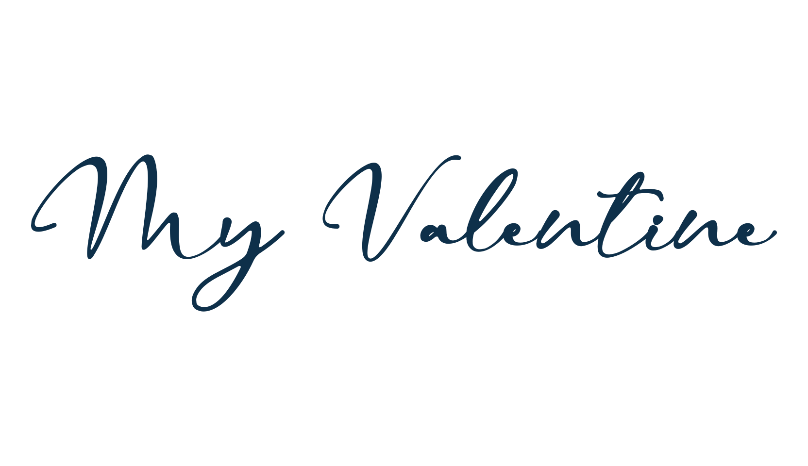 My Valentine, script handwritten fancy decorative calligraphy font preview
